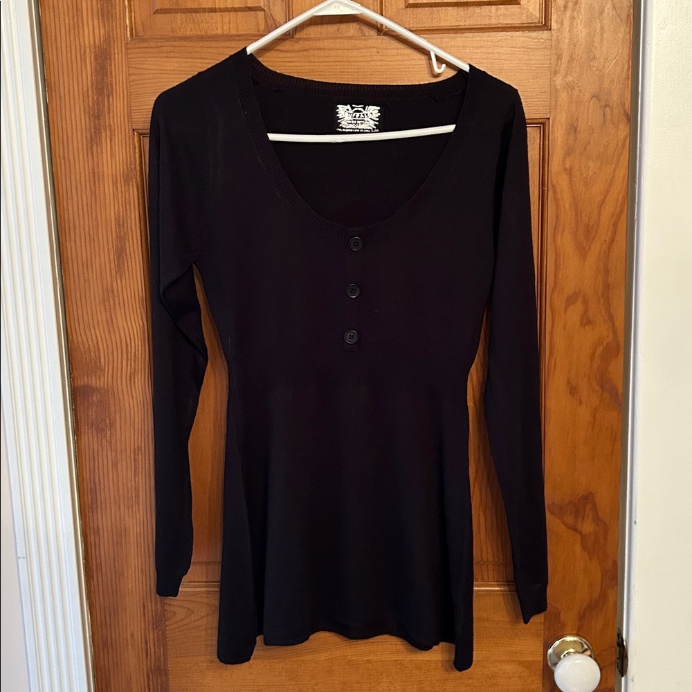 Buffalo Y2K Indie Sleaze Shirt Bella babydoll twilight dark academia